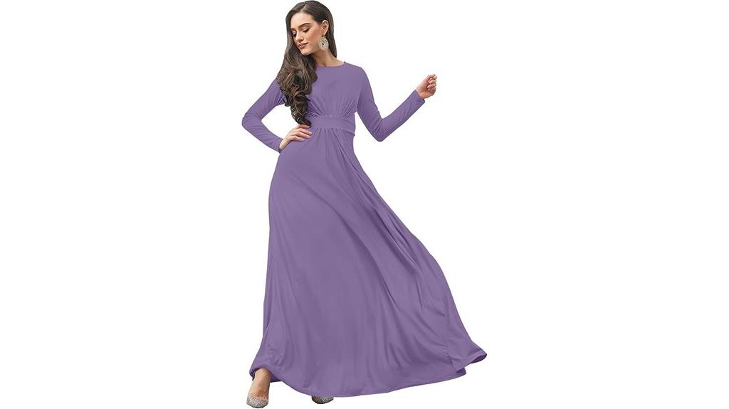 women s long sleeve fall gown