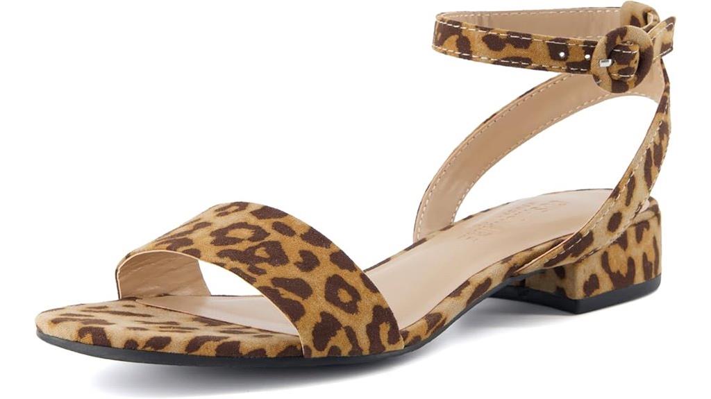 women s low block sandal