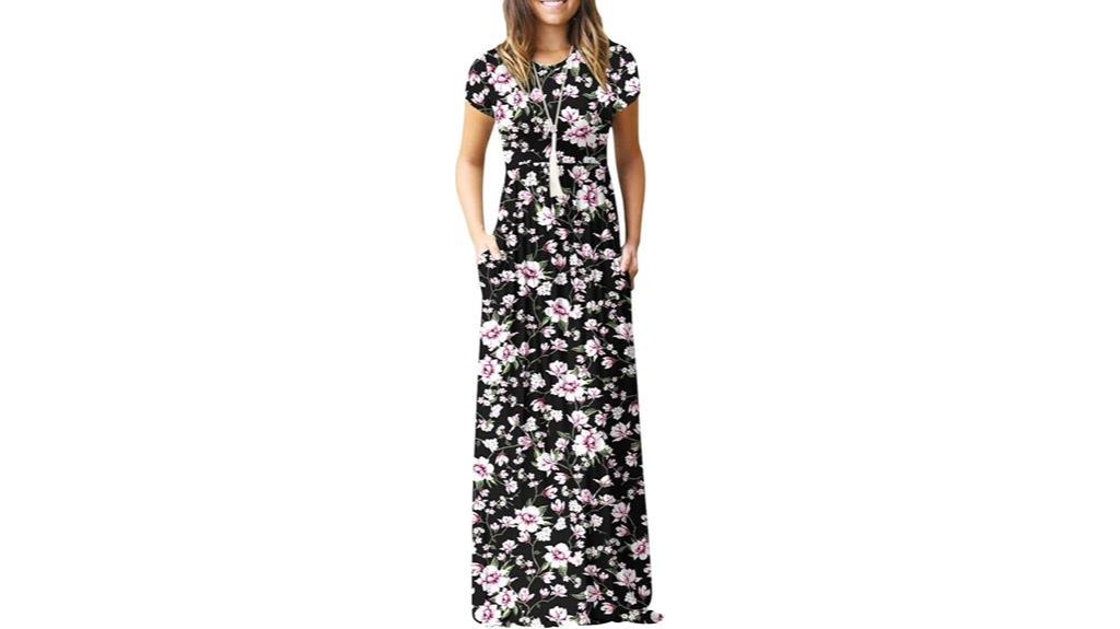 women s maxi dress pockets