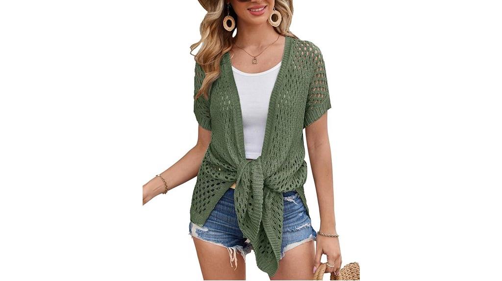 women s mesh cardigan sweater