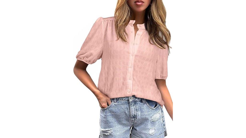 women s puff sleeve blouse
