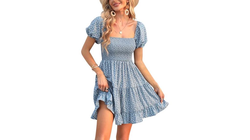 women s puff sleeve dress