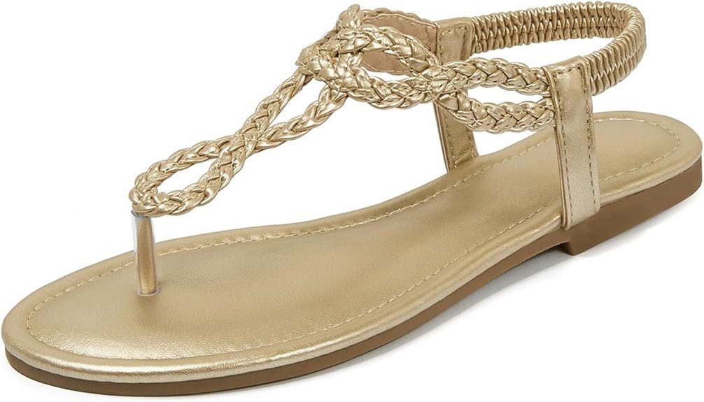 women s rhinestone t strap sandals