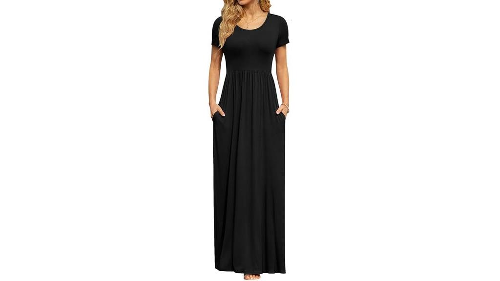 women s short sleeve maxi