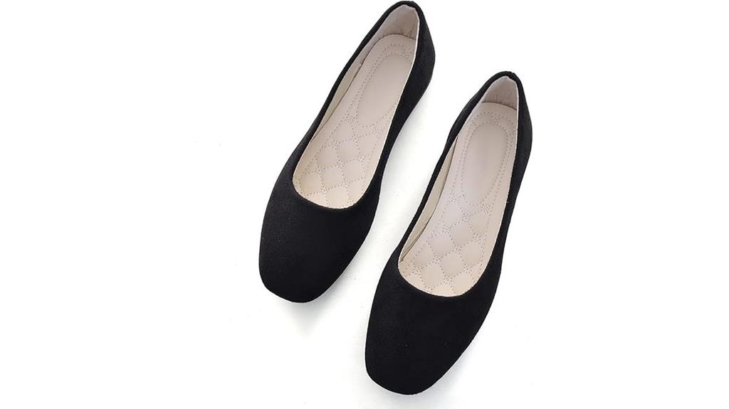 women s square toe flats