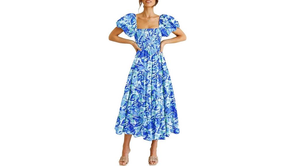 women s summer casual midi dress