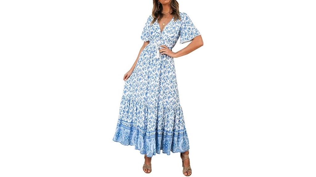 women s summer floral midi