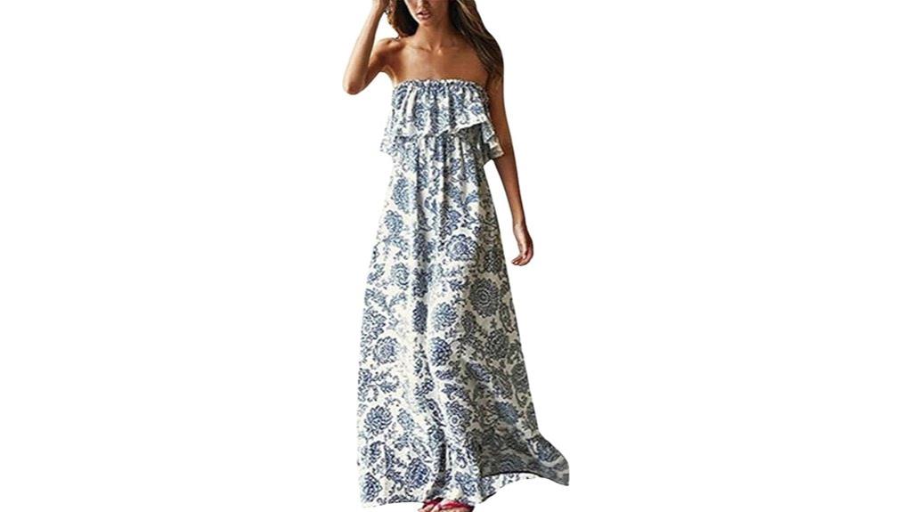 women s summer off shoulder maxi dress