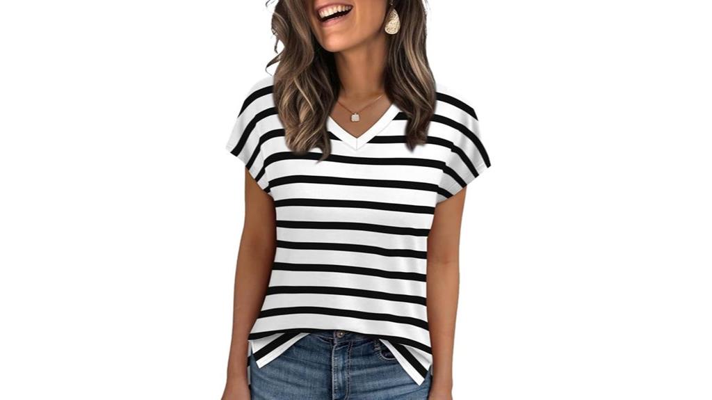 women s summer v neck tee