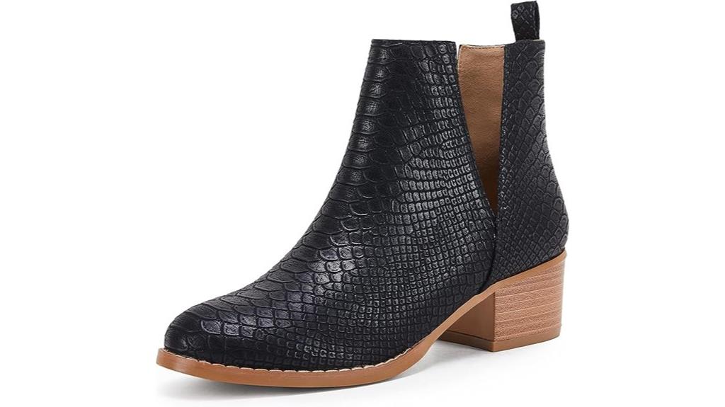 women s v cut ankle booties