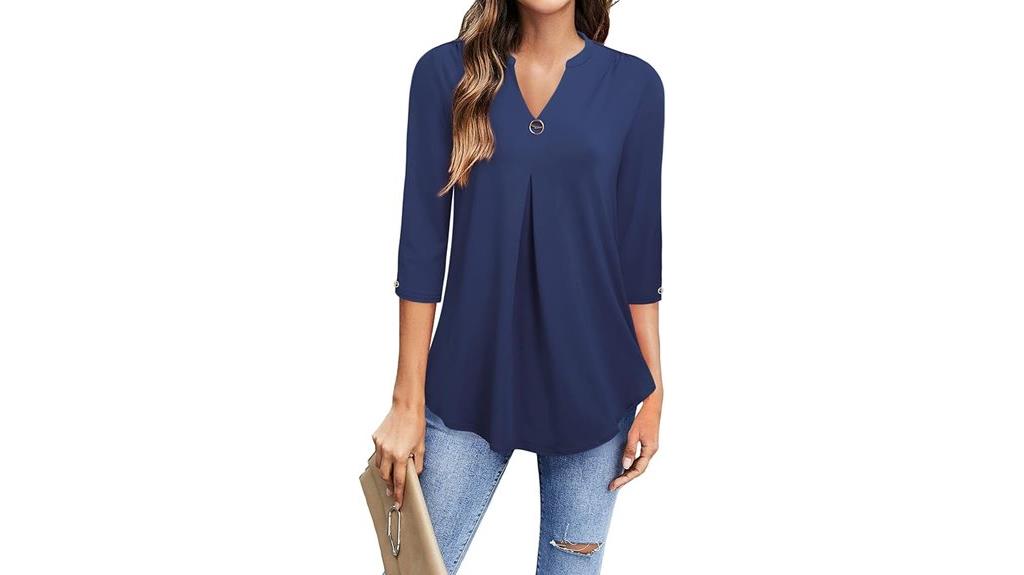 women s v neck blouses