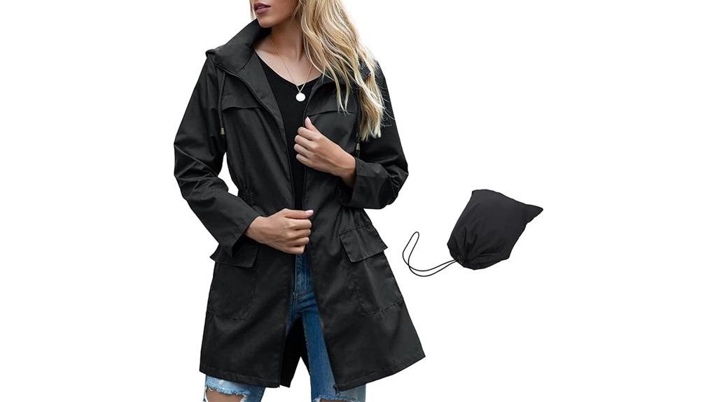 women s waterproof hooded jacket