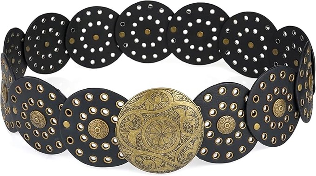 women s wide leather belt