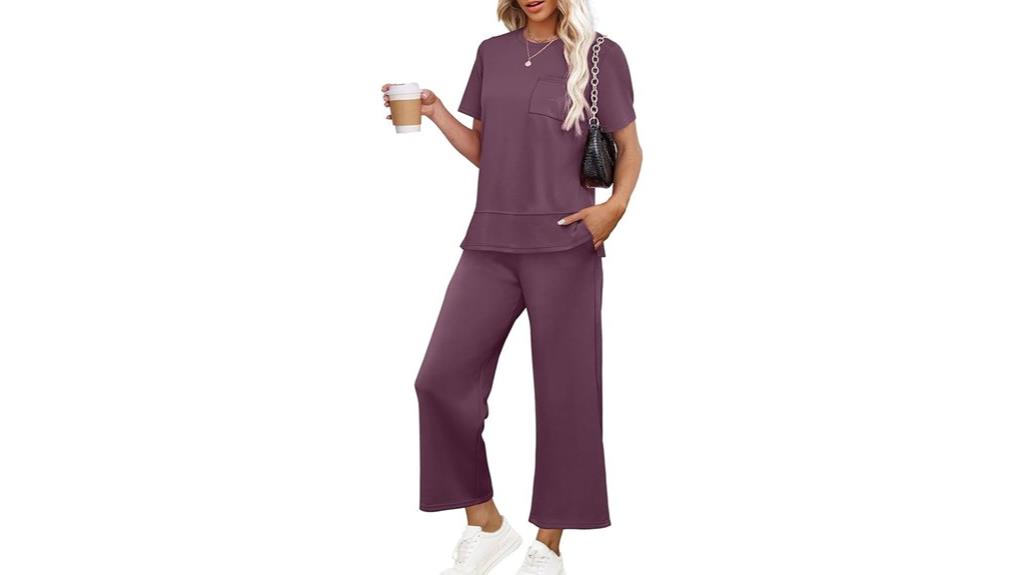 women s wide leg loungewear