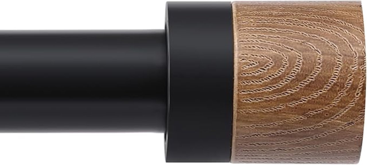 wooden curtain rods 6 12ft
