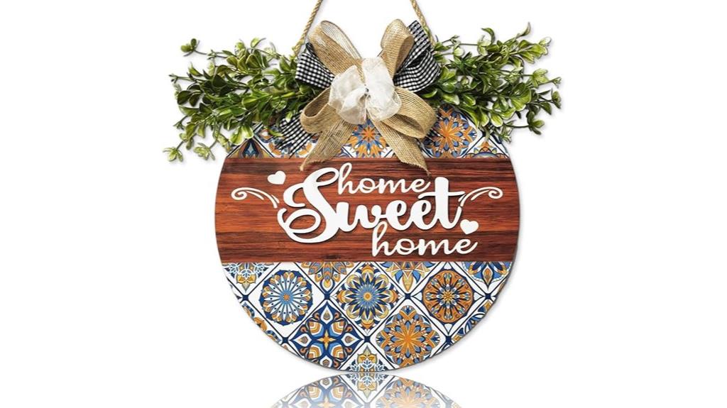 wooden farmhouse welcome sign