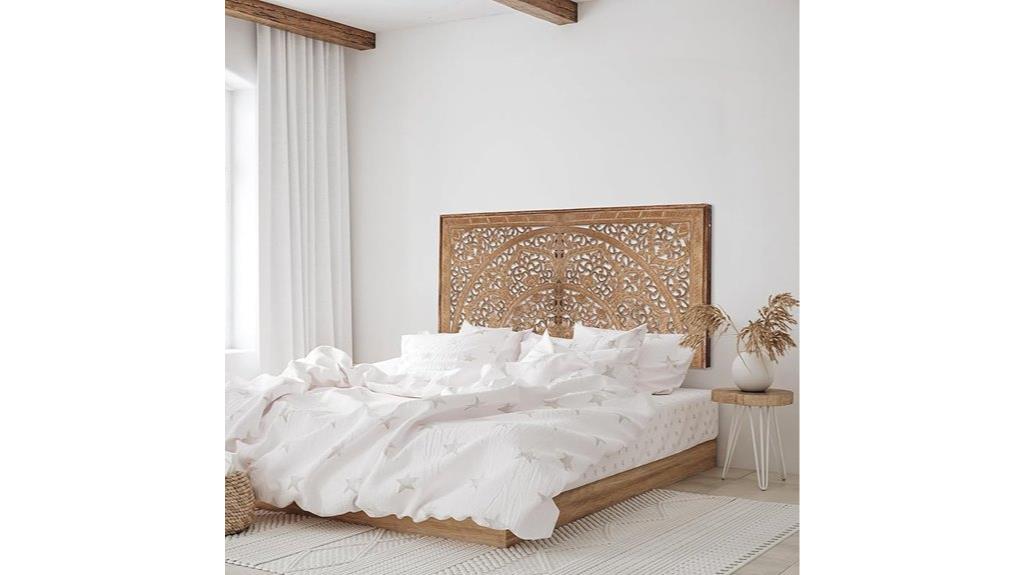 wooden full size headboard