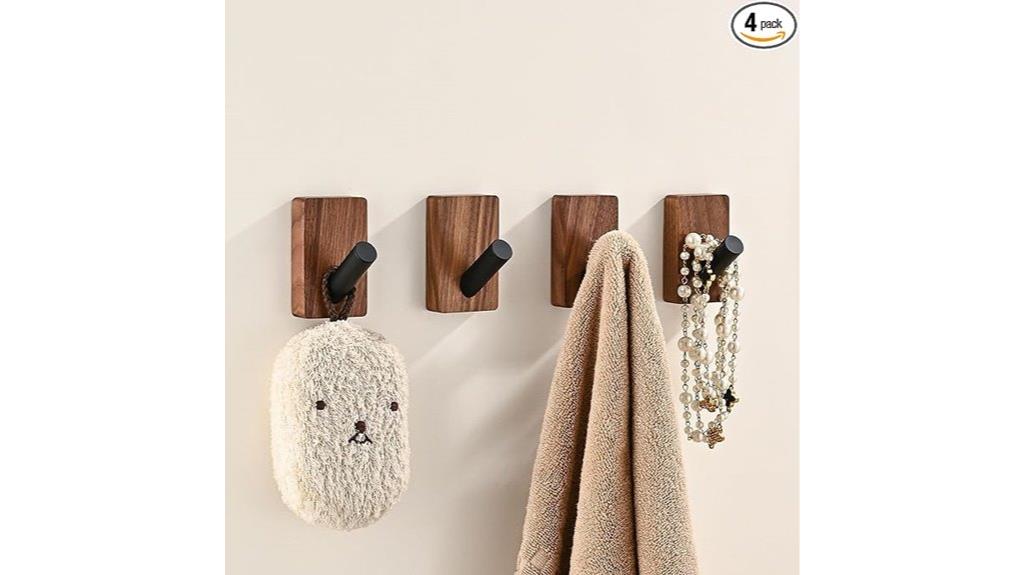 wooden hooks for walls