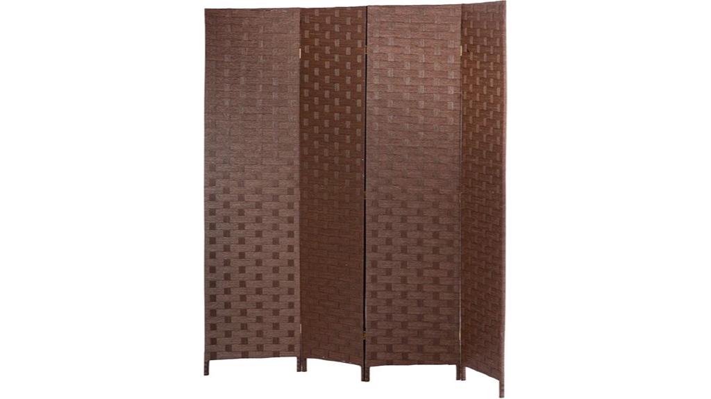 wooden mesh room divider