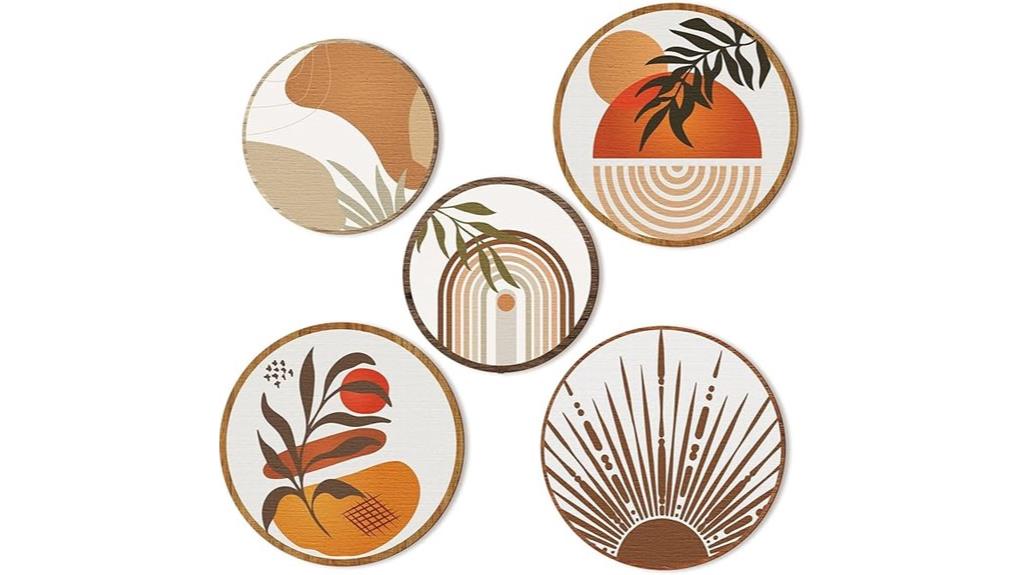 wooden wall art set