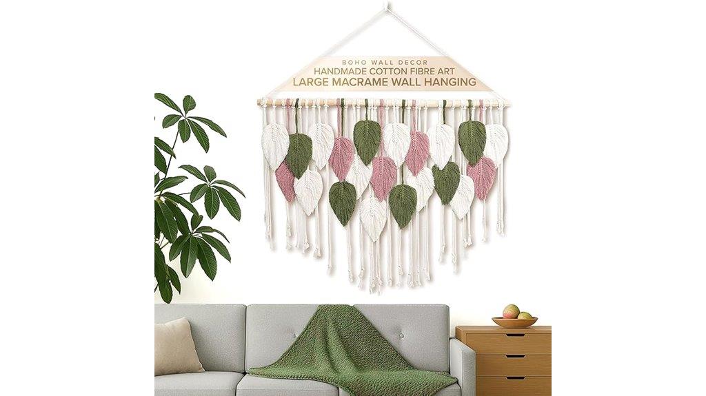 woodstick large macrame wall hanging