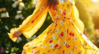yellow floral maxi dresses