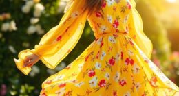 yellow floral maxi dresses