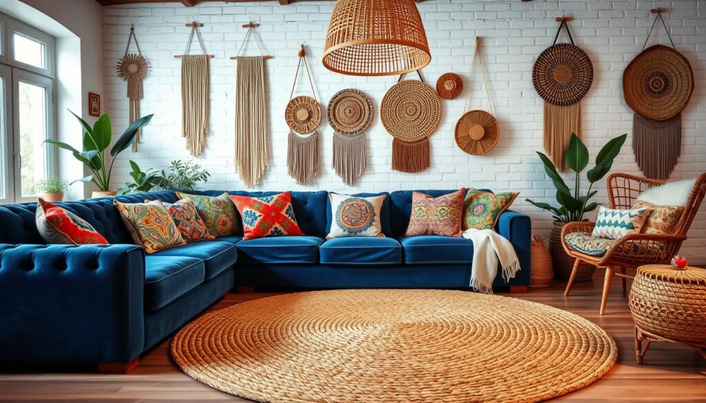 boho style pattern mixing
