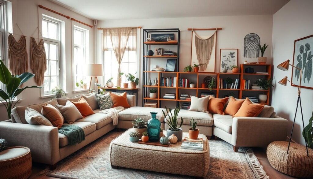 multifunctional furniture in boho style
