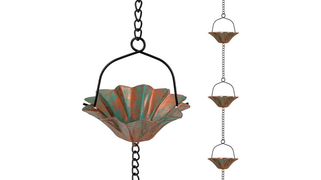 10 foot lotus rain chain