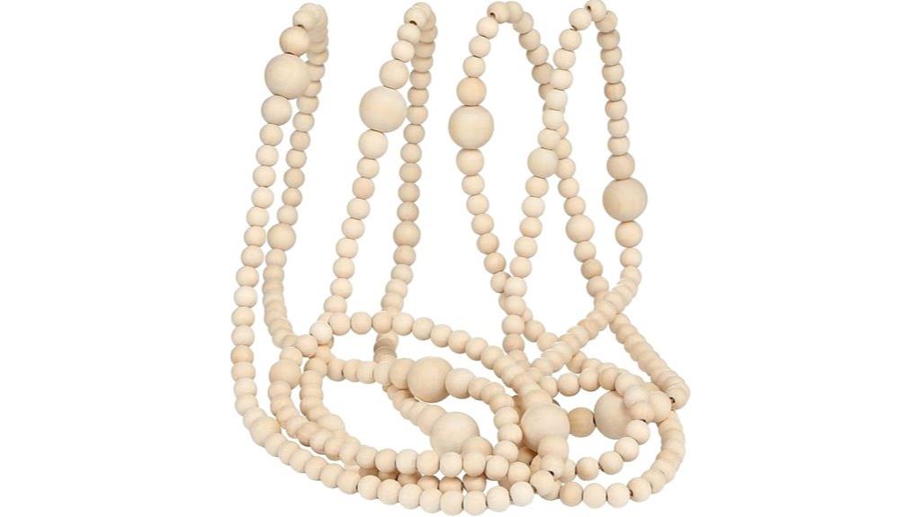 12 feet wooden beads garland