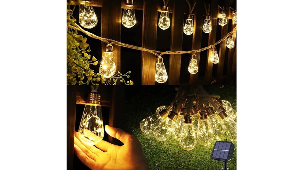 20ft waterproof solar lights