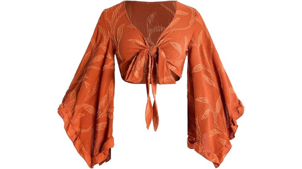70s floral hippie blouse