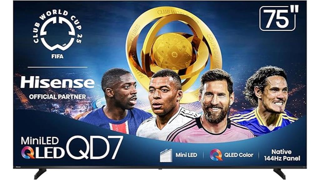 75 inch qd mini led tv
