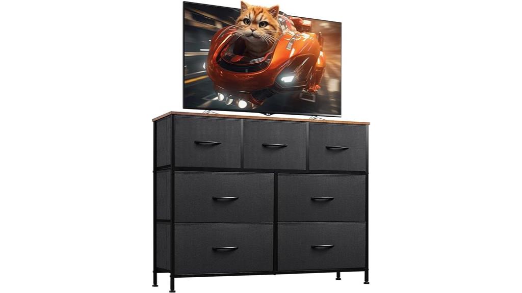 7 drawer tv stand