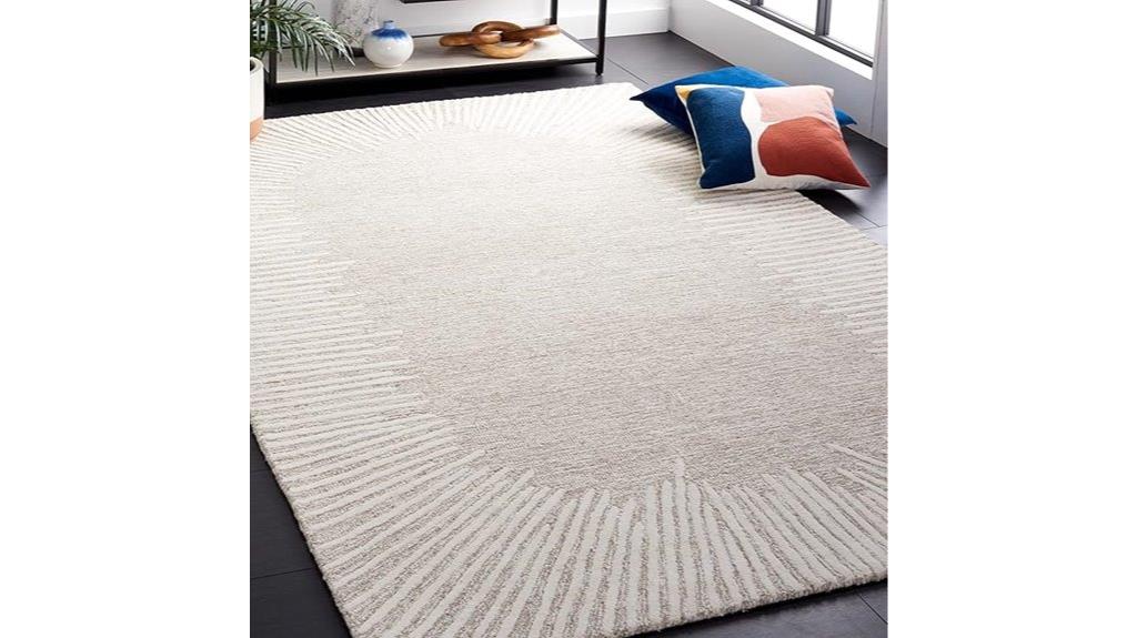 abstract wool rug