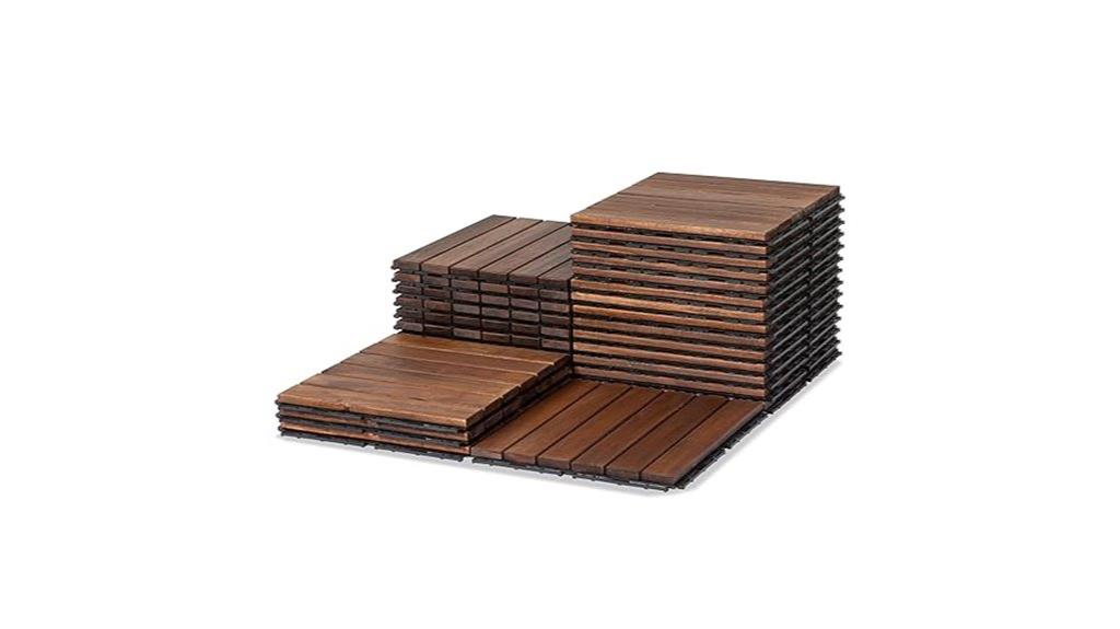 acacia wood patio tiles