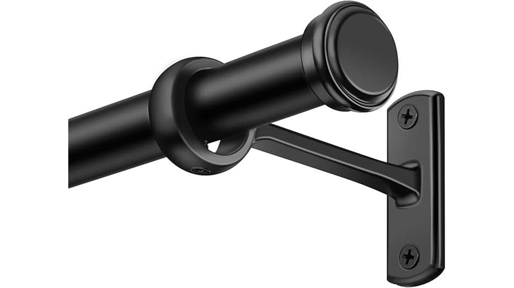 adjustable 1 inch curtain rod