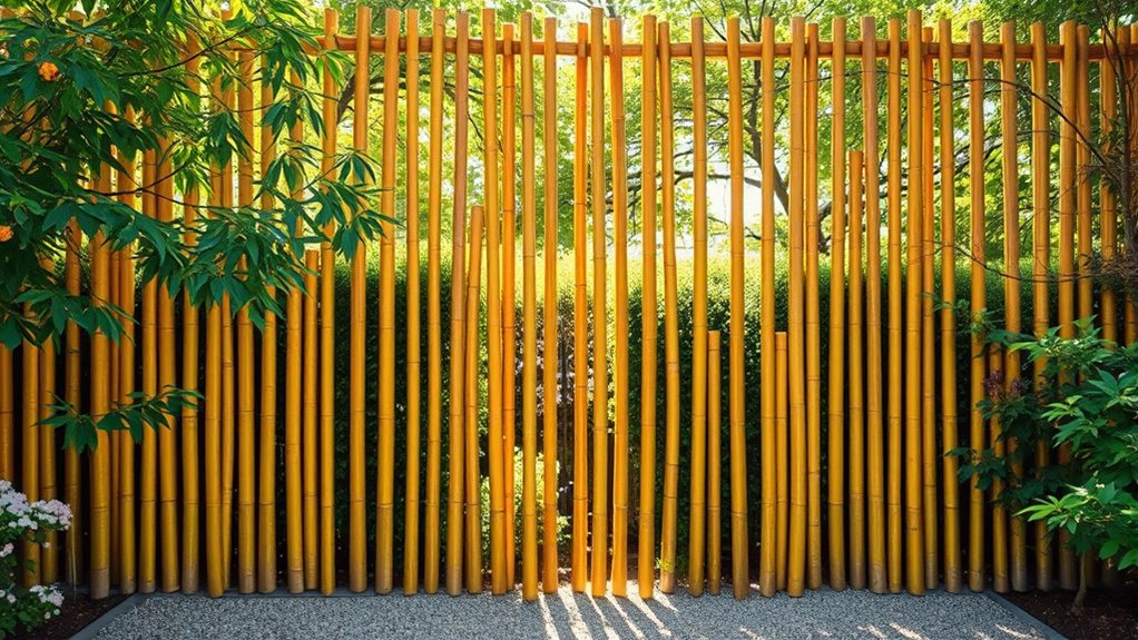 affordable bamboo privacy fencing