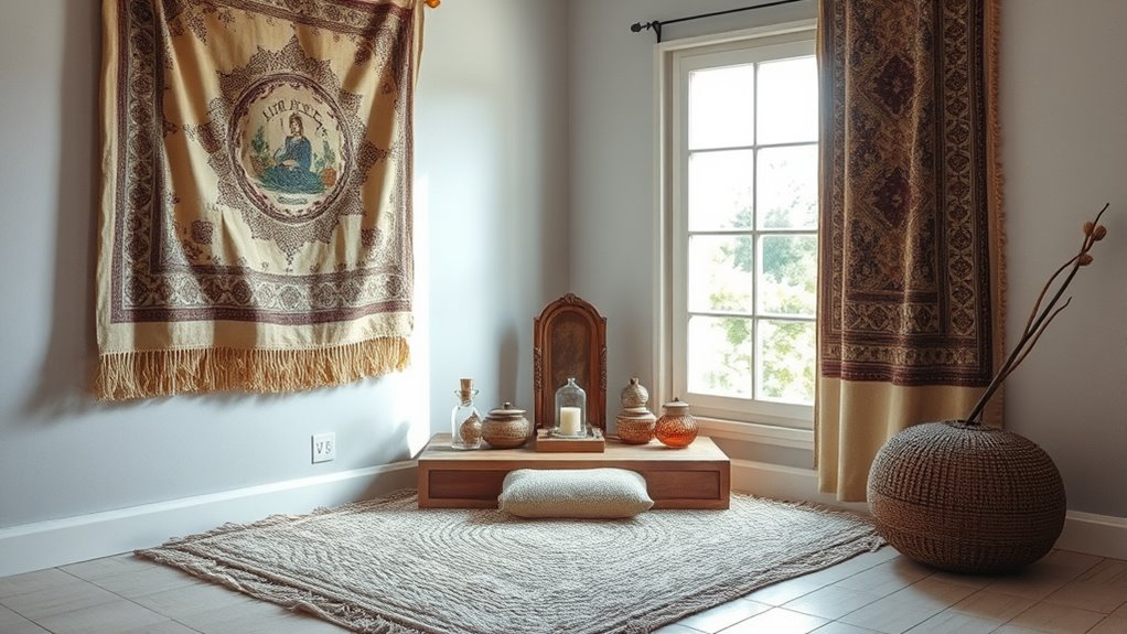 antique textiles enhance tranquility