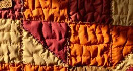 autumn inspired vintage quilt art