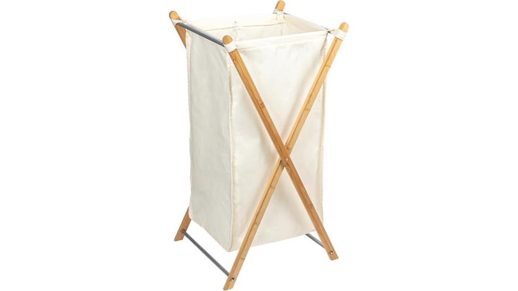 bamboo laundry frame organizer