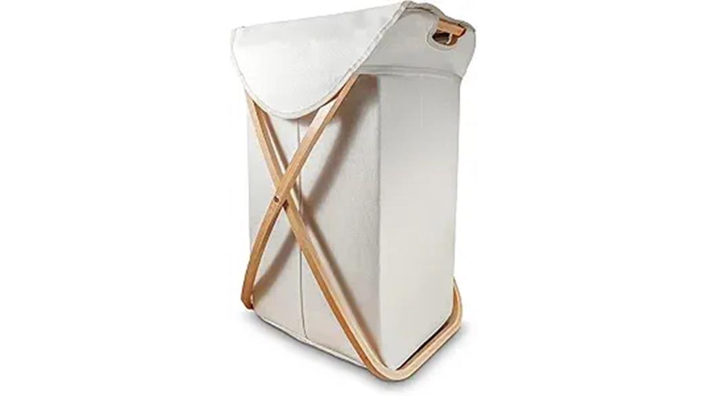 bamboo lid laundry hamper
