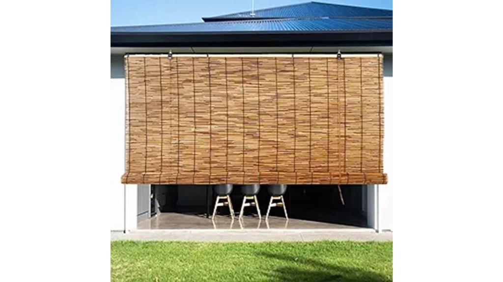 bamboo outdoor shade rolls