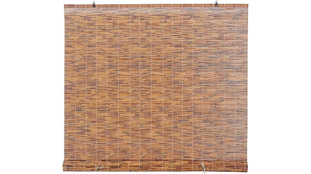 bamboo reed roll up shades