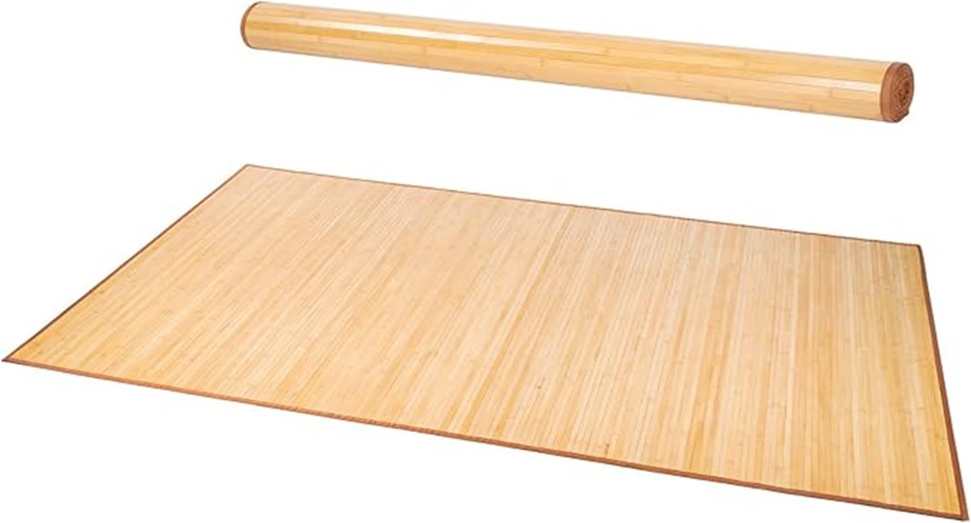 bamboo rug 5x8 dimension