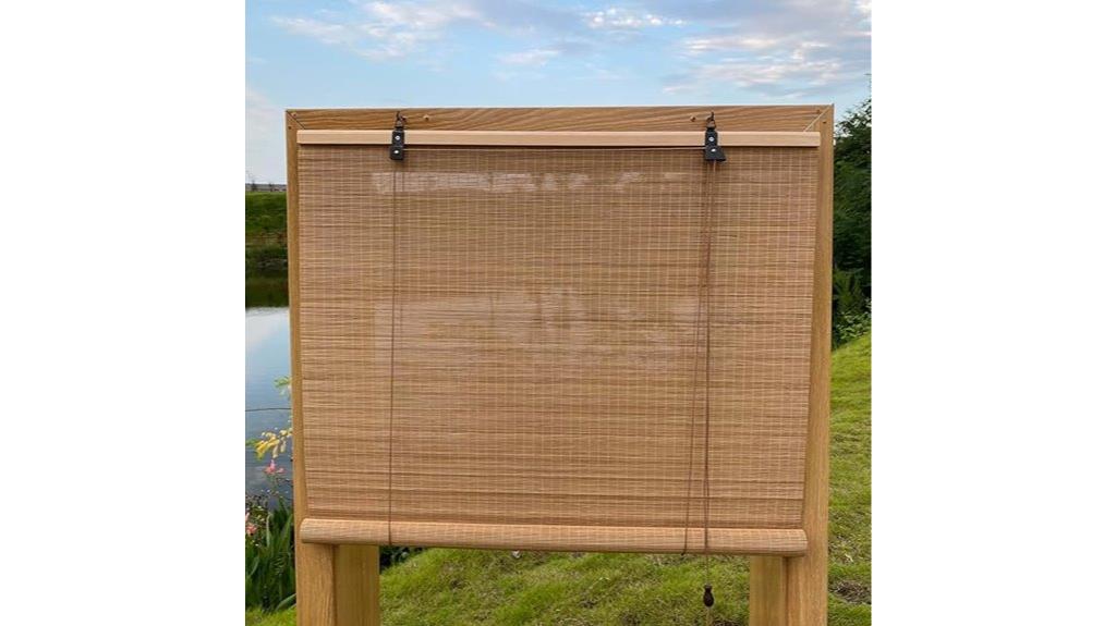 bamboo window roller shades