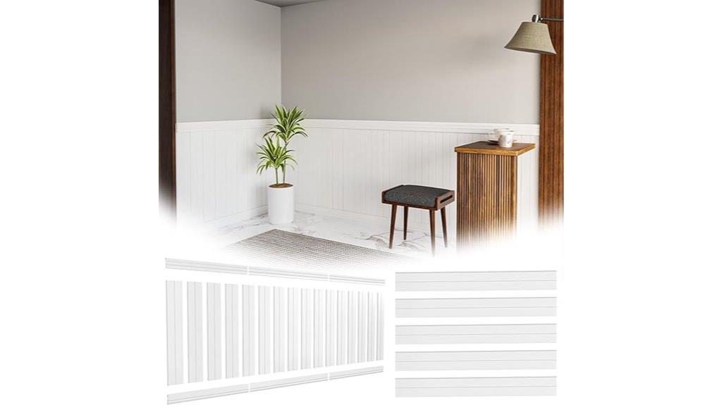 bathroom wall wainscoting kit