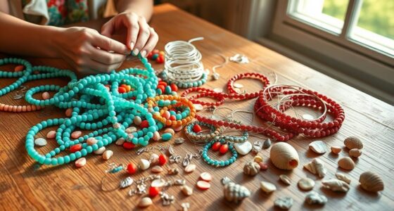 beach vacation bead craft