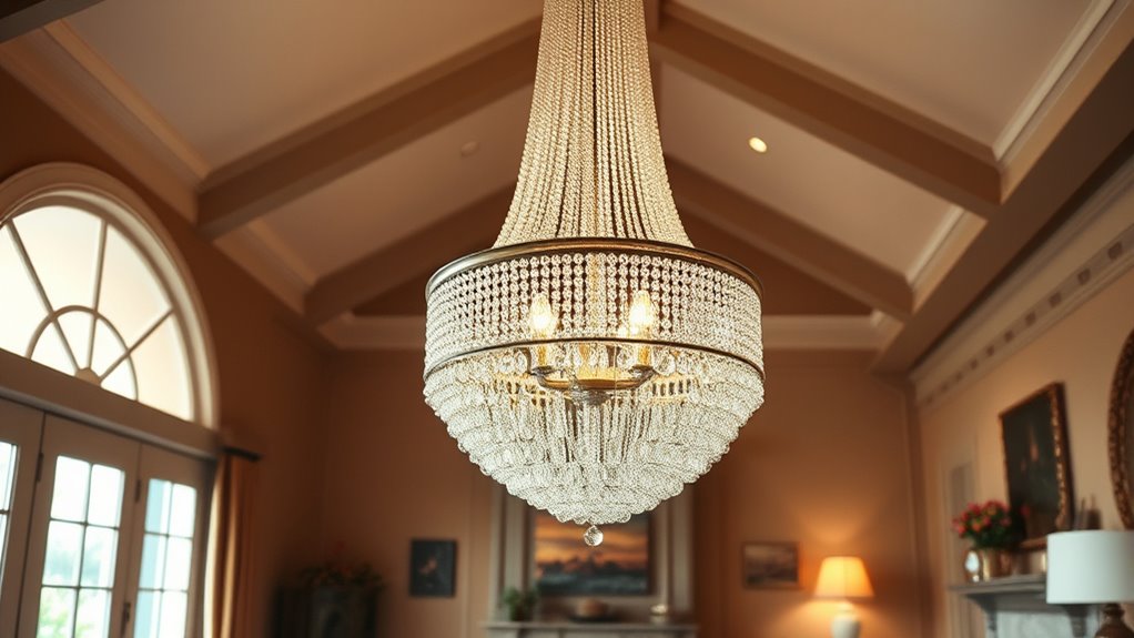 beaded chandeliers brighten homes